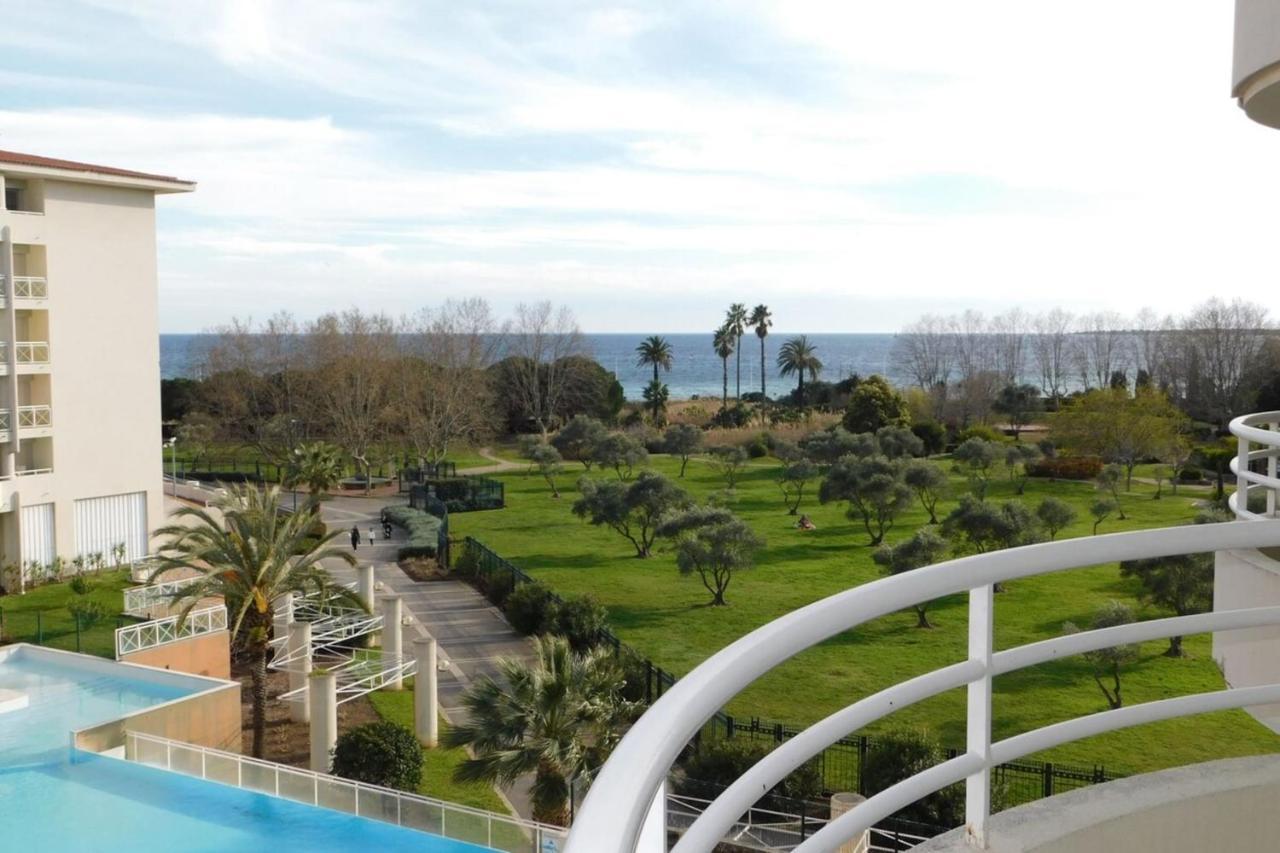"T2 "Antibes Les Pins 3" Air Conditionned Sea View With Parking And Pool" Lägenhet Exteriör bild